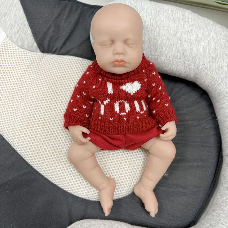 Muñeca Reborn Loulou de silicona platino aspecto realista 3D
