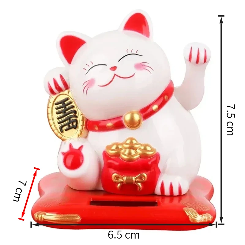 Juguete solar para gatos - Figuras que saludan y atraen fortuna