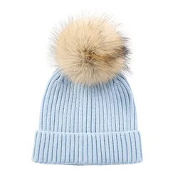 Gorro de lana cálido para bebé – tejido esponjoso a ganchillo