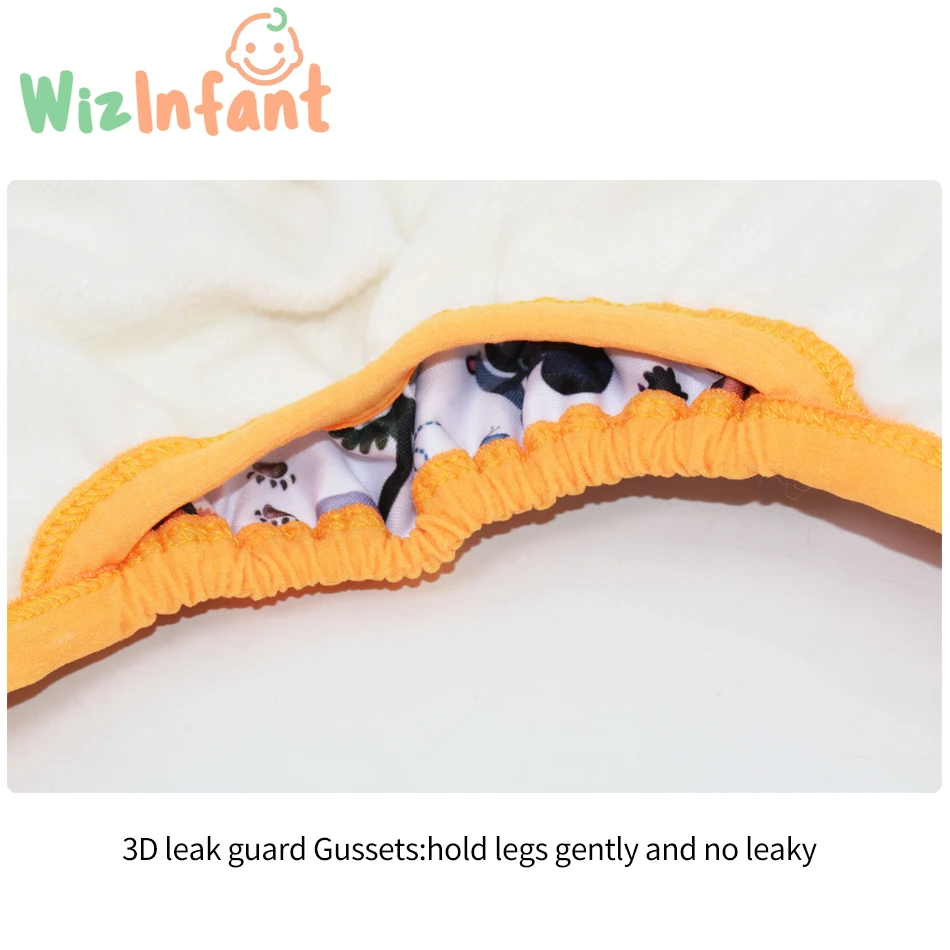WizInfant Pañal de Tela AIO Algodón Cáñamo Reutilizable Cómodo