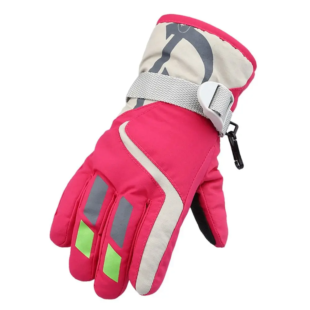 Guantes de esquí impermeables antiviento para niños
