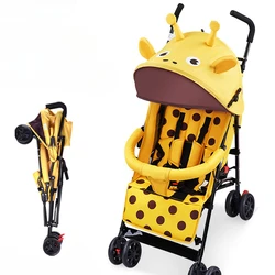 Cochecito bebé plegable portátil reclinable con amortiguador