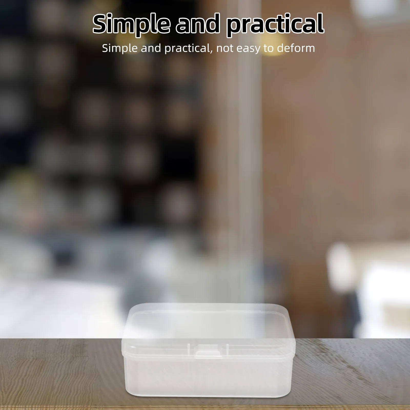 Caja organizadora transparente rectangular para tarjetas coleccionables - imagen 2