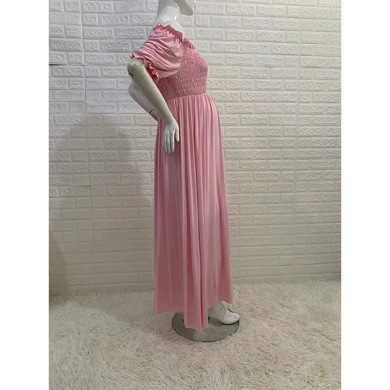 Estampado de maternidad y caída del vestido