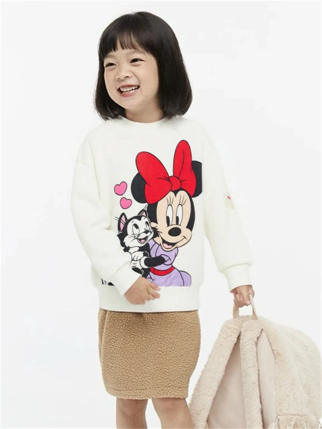 Sudadera de niña de manga larga con capucha para entretiempo - imagen 4