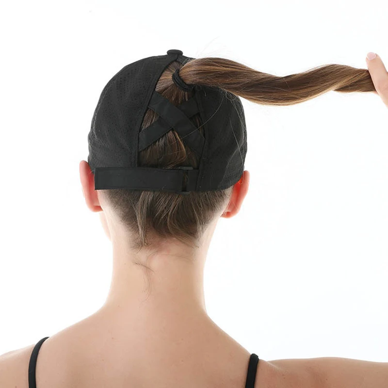 Gorra béisbol con cola de caballo secado rápido para niñas - imagen 3