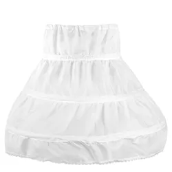 Falda infantil con aros de acero y encaje – cintura elástica