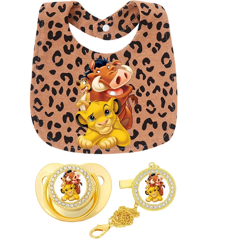 Juego de baberos leopardo con anillos para dentición