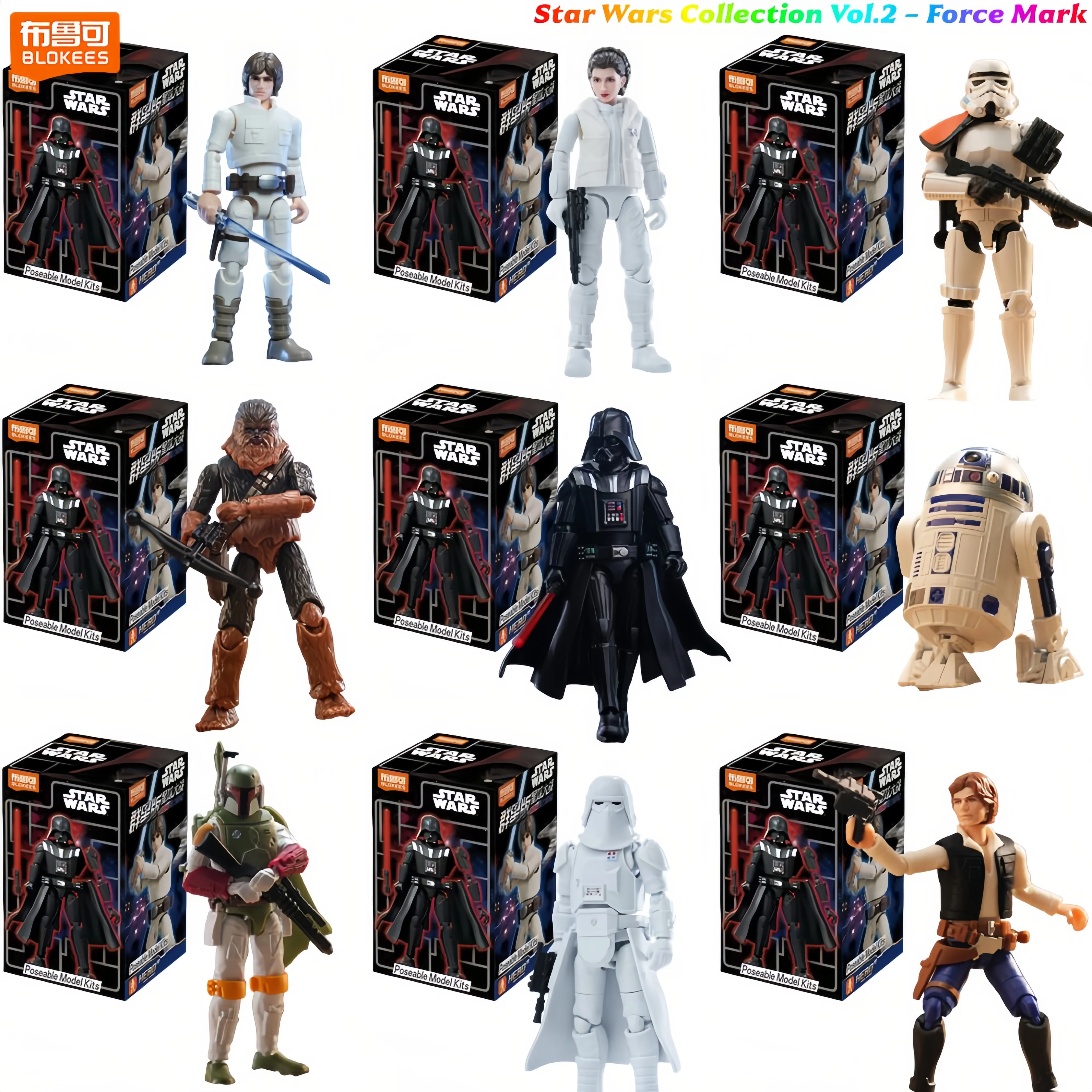Blokees Star Wars figura de acción Mandalorian Ahsoka y Grogu - imagen 4