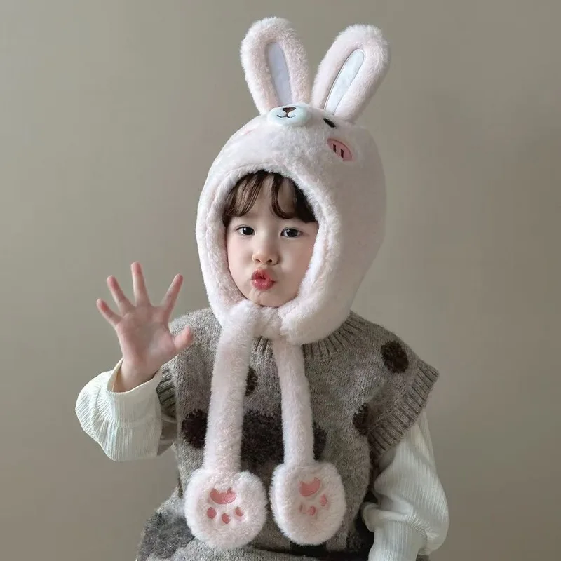 Leifeng Gorro con orejeras de felpa gruesa para niños de invierno - imagen 5