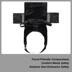 Cama extensora de avión para niños pequeños, viaje cómodo