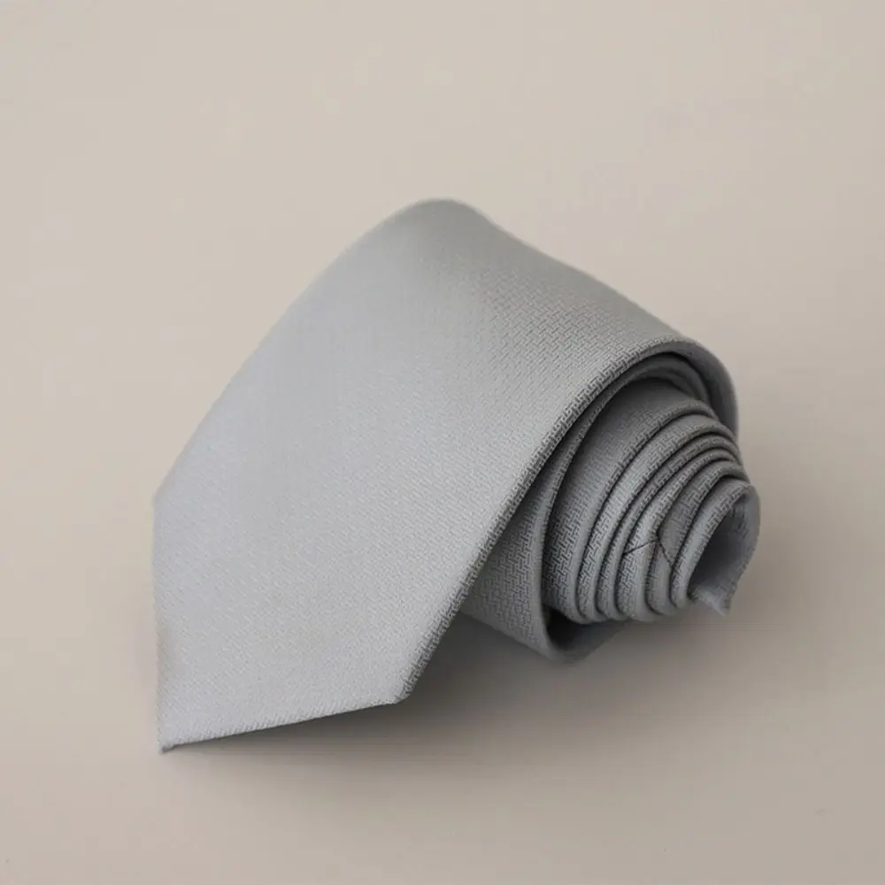 Corbata rayada para hombre – negra y gris informal para bodas - imagen 2