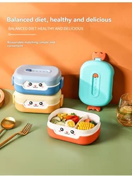 Fiambrera bento infantil con divisores – Apta microondas