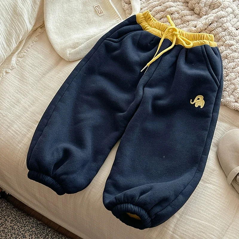 Pantalón chándal de lana gruesa para invierno infantil - imagen 3