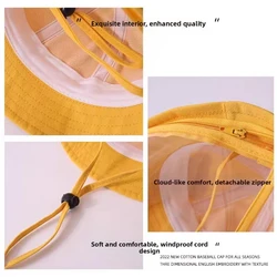 Gorro pescador anti-UV con careta facial ajustable para bebé