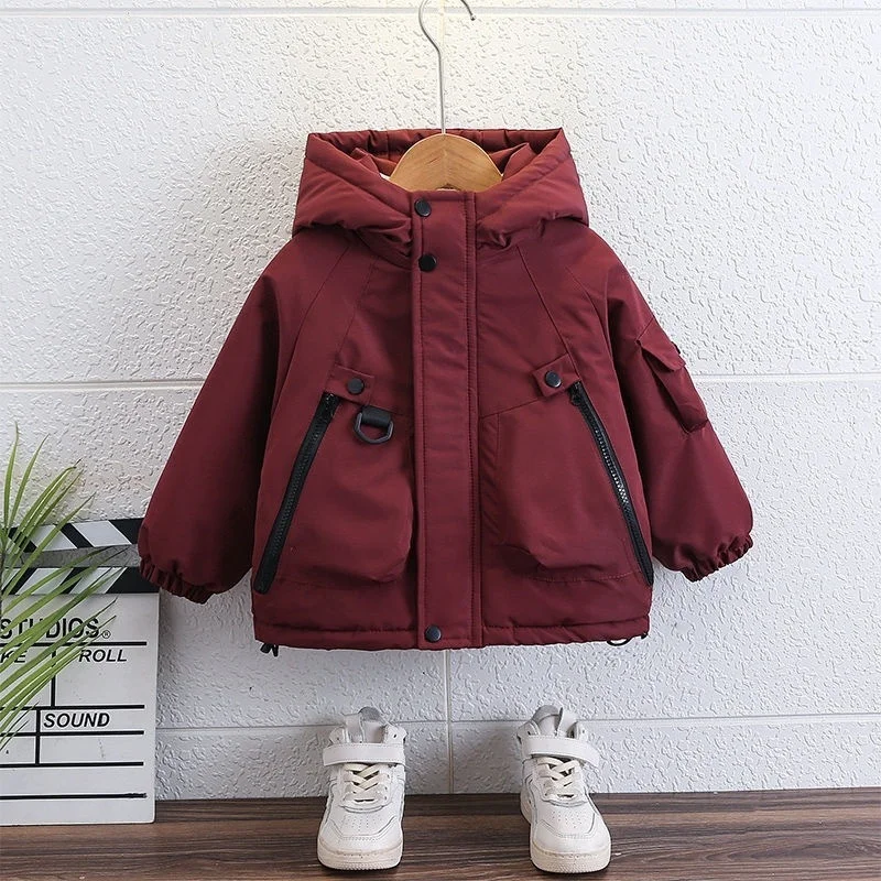 Abrigo acolchado cortavientos para niños – Chaqueta de algodón gruesa - imagen 2