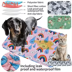 DHDH Alfombra impermeable para perros y gatos, transpirable suave