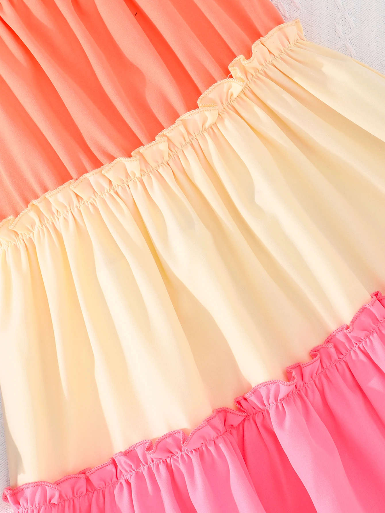 Vestido de verano largo para niña estilo deslizante de playa - imagen 5