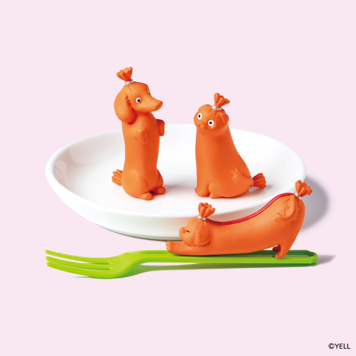 Colección completa de las 6 figuras Wieners Life Gyoniku