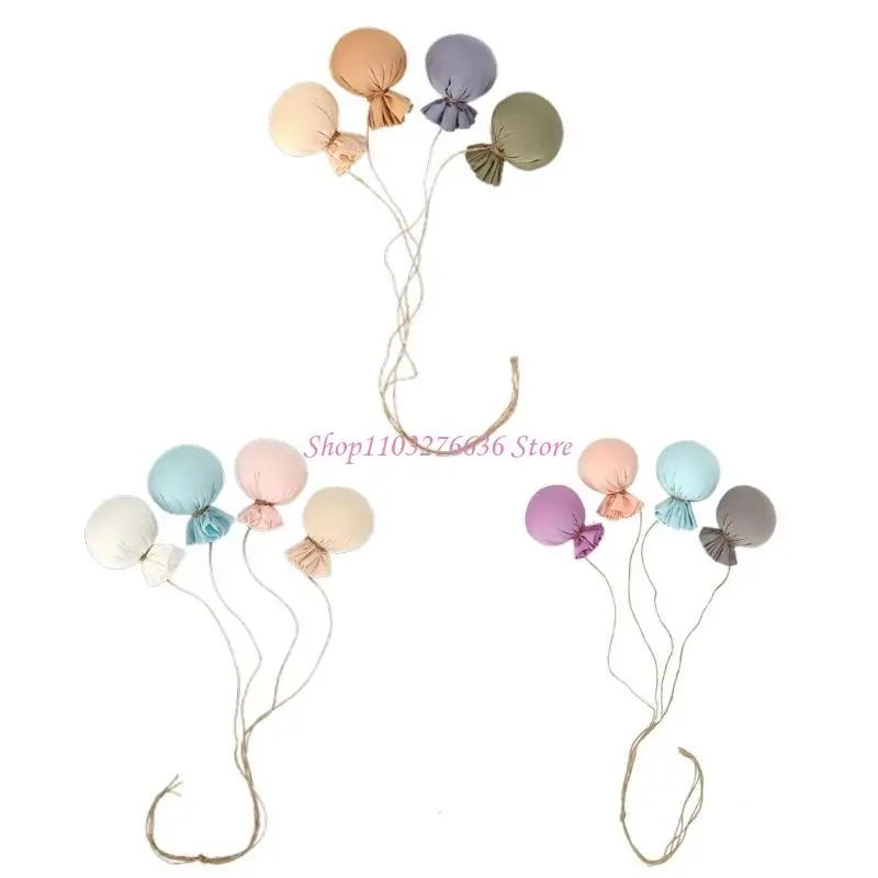 Globos suaves en sesión de fotografía de estudio