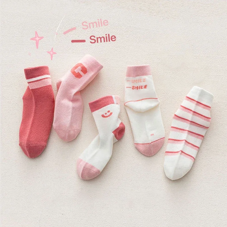 Calcetines largos de malla para bebé con letras – Tobilleras verano - imagen 4