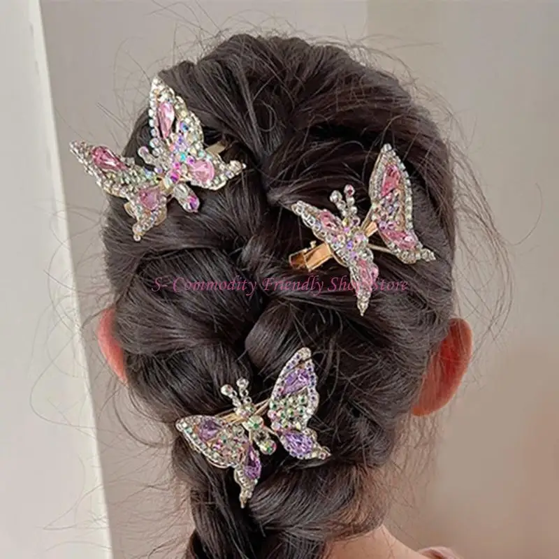 Horquillas mariposa para niñas 85AE: pinzas de aleación dulces - imagen 5