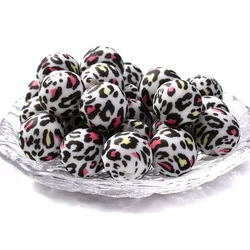 Cuentas de silicona para cadena de chupete de colores