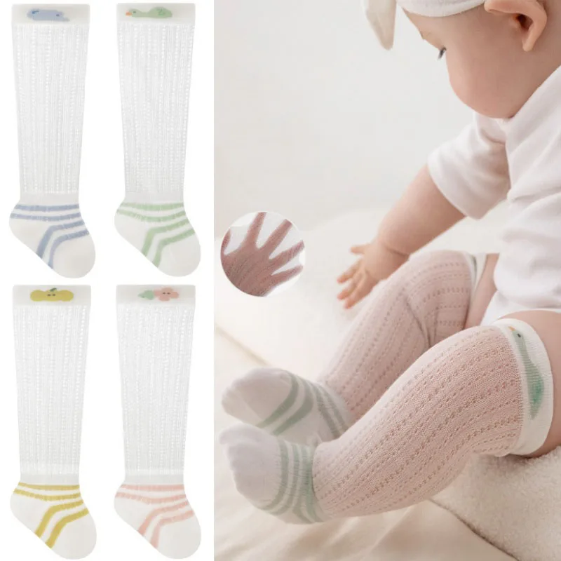 Calcetines altos de algodón suave para recién nacidos – dibujo animado - imagen 5