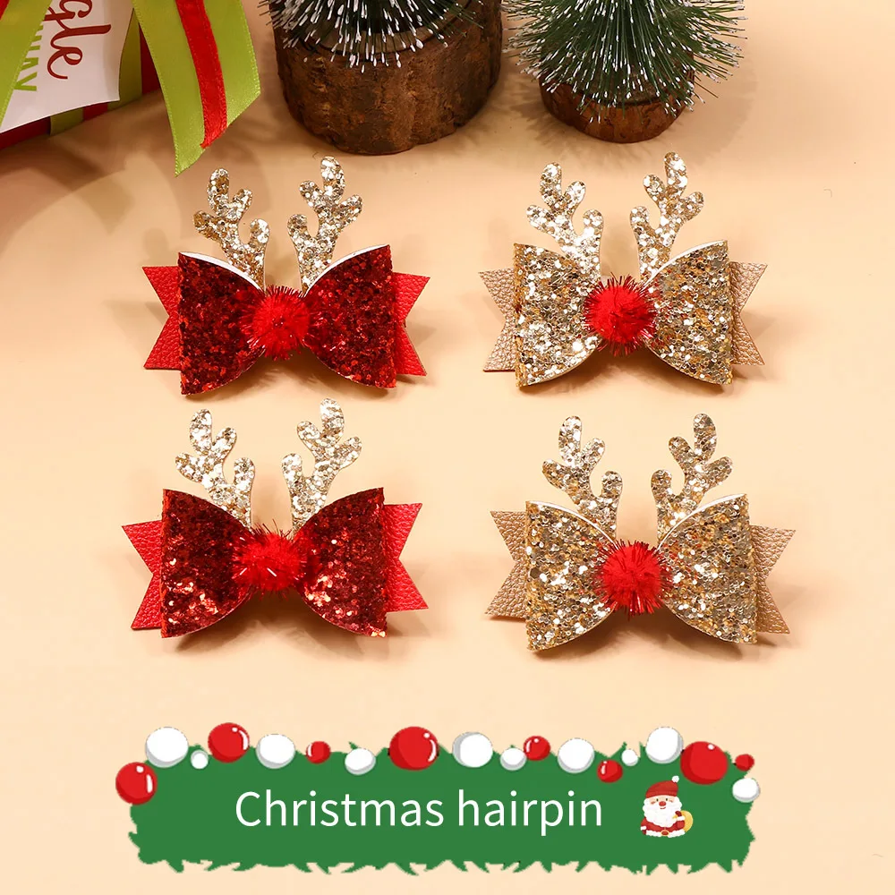 Vista del conjunto de horquillas navideñas