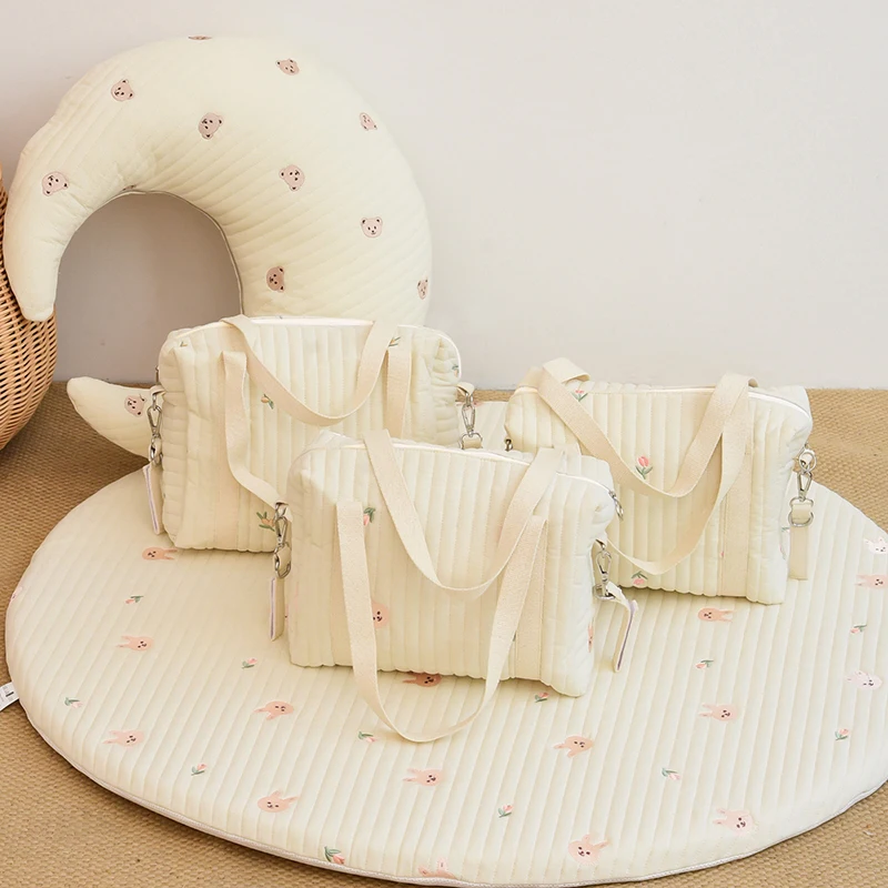 Bolso pañales cochecito bebé bordado estilo coreano primavera - imagen 4