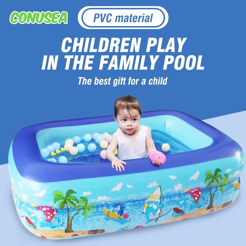 Piscina infantil inflable con marco para juegos de agua