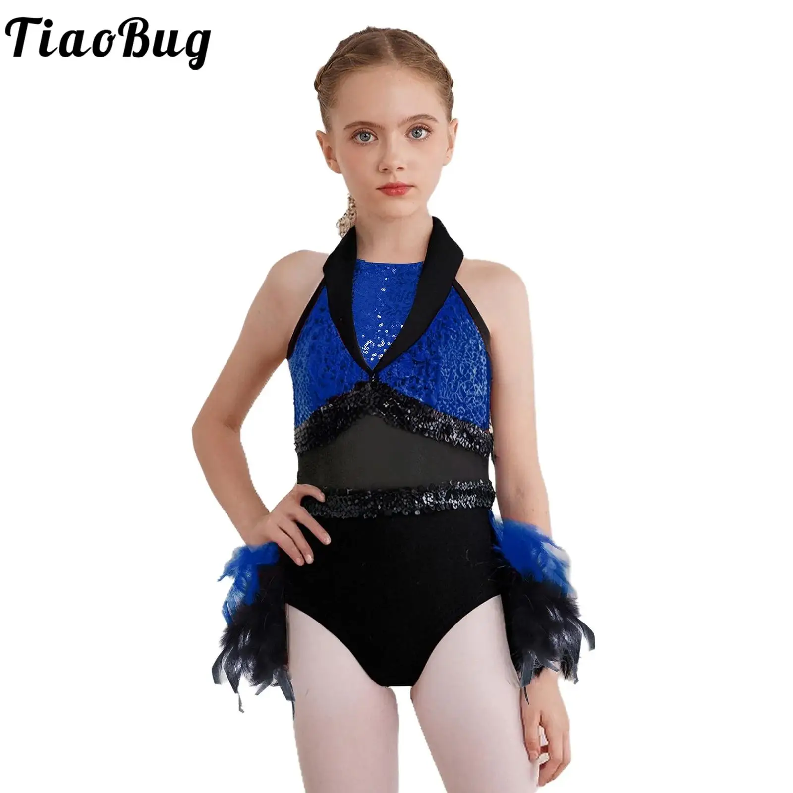 Vestido de patinaje artístico con lentejuelas para chicas adolescentes - imagen 4