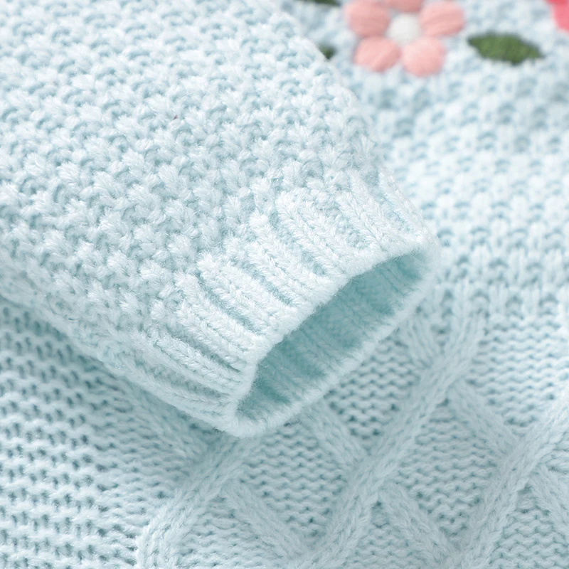 Pelele de invierno bordado floral para bebé niña 0-18 meses - imagen 4