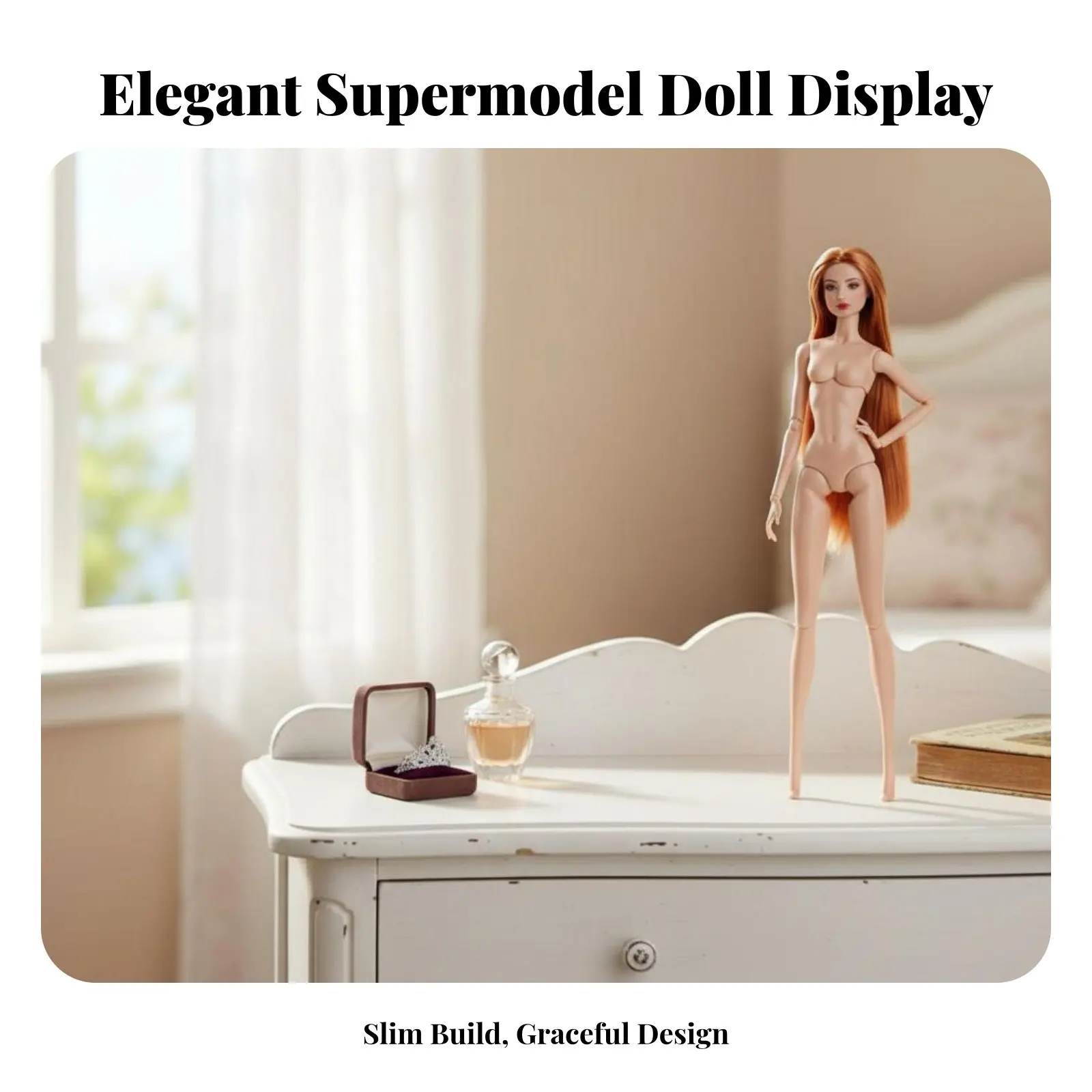 Muñeca supermodelo articulada personalizable con figura posable - imagen 3