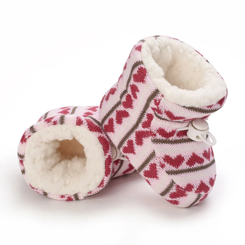 Zapatos de nieve para bebé 0-1 años – Botas cálidas suela blanda para primeros pasos - imagen 4