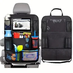 Organizador para asiento trasero de coche con bolsillos de tela