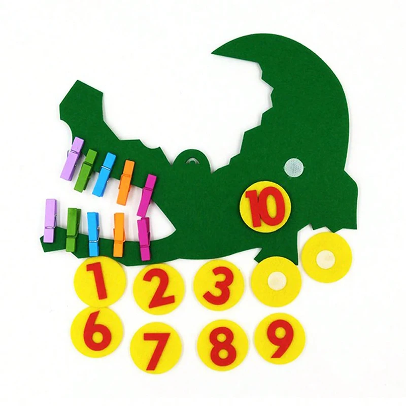 Rompecabezas de fieltro artesanal educativo con animales para niños - imagen 2