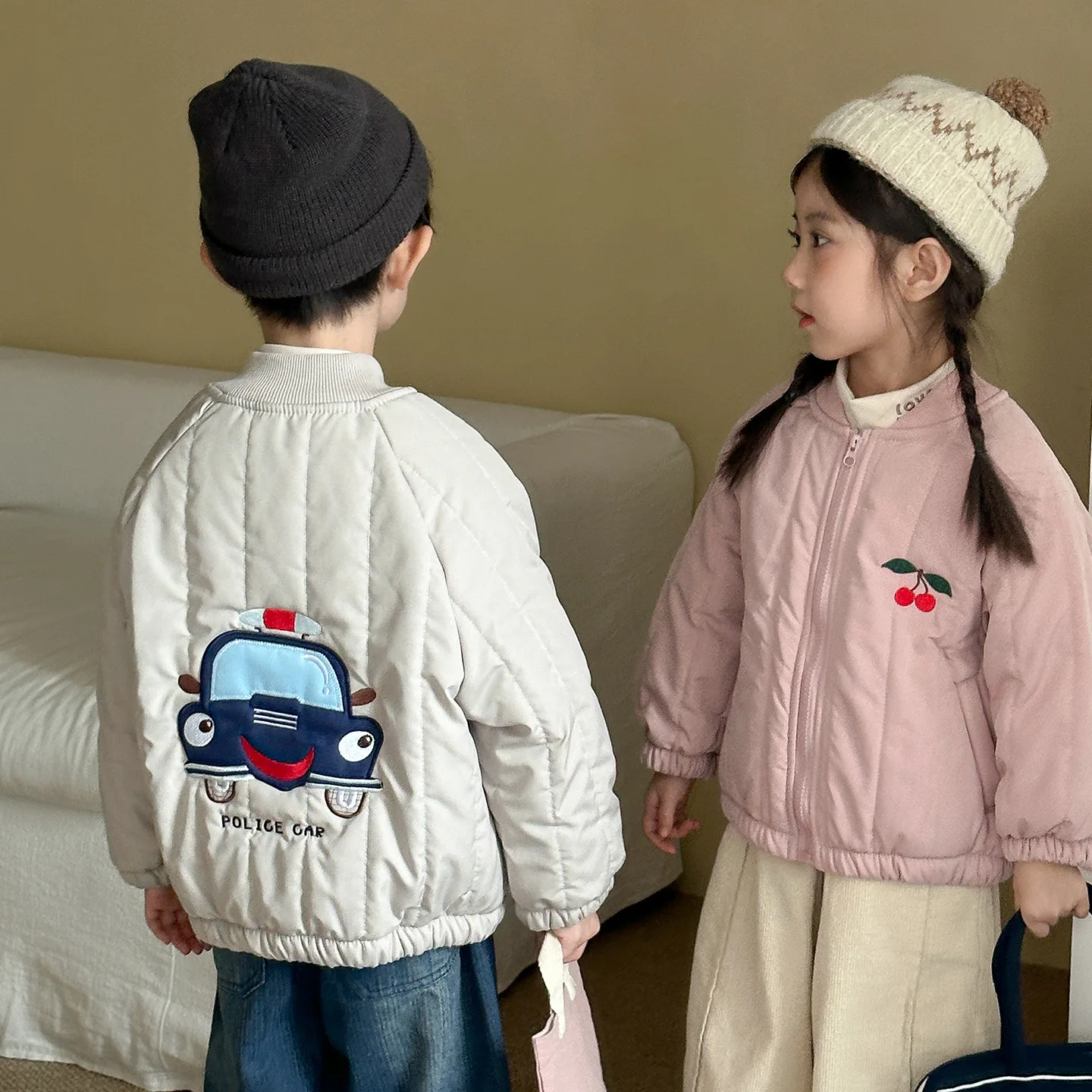 Chaqueta acolchada de algodón para niños – Invierno bordado - imagen 3