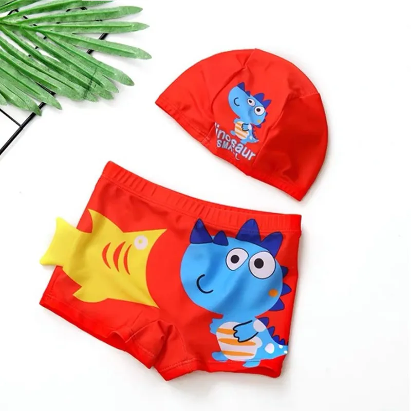 Bañador infantil de secado rápido con gorro, playa y piscina - imagen 2