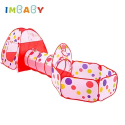 IMBABY parque infantil plegable de bolas, túnel de juego para bebés