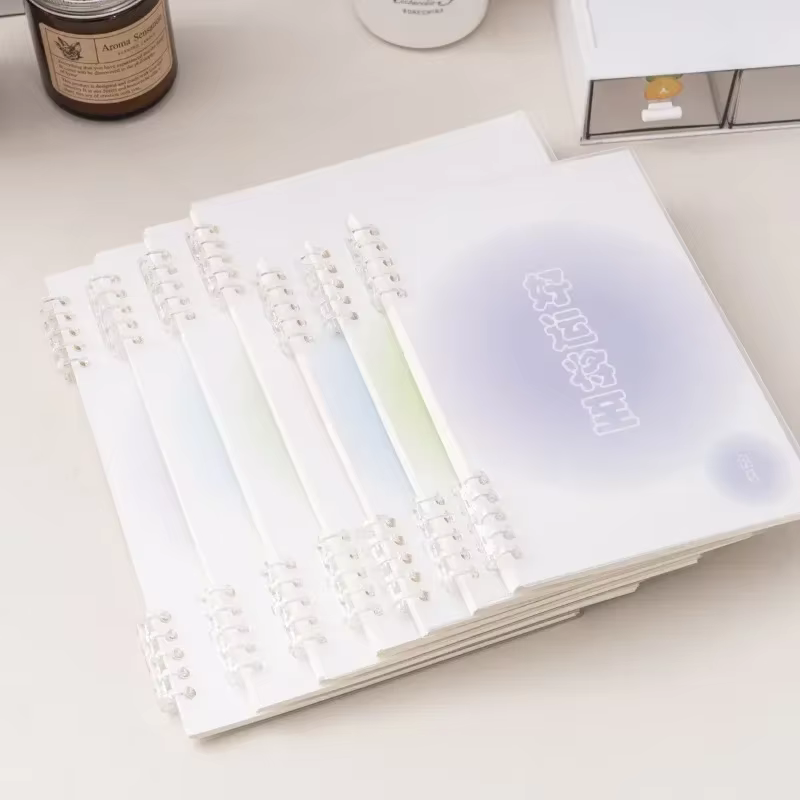 Cuaderno de hojas sueltas con portada forrada, estilo tierno - imagen 3