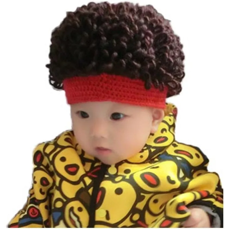 Gorro de peluca infantil con personaje de dibujos animados, diseño colorido y divertido