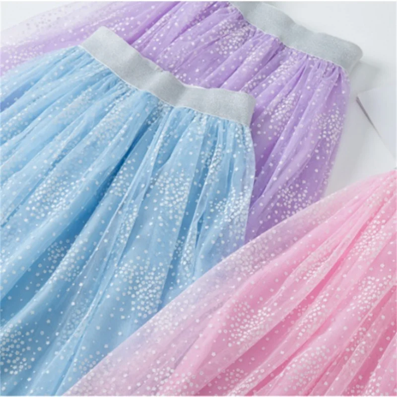 Falda de gasa con encaje para niña – Ideal bodas y comuniones - imagen 3