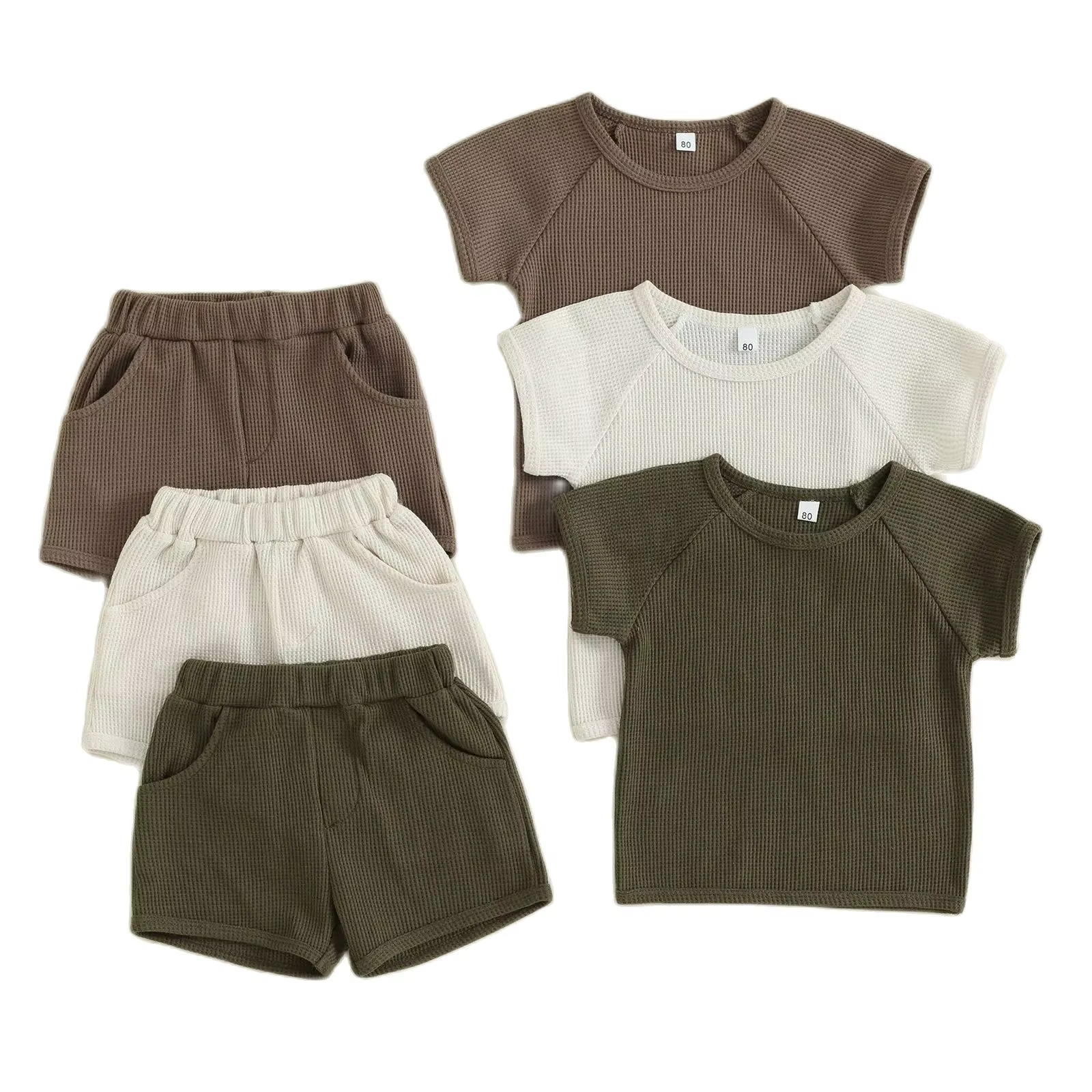 MILANCEL chándal infantil verano gofres – camiseta y shorts - imagen 3