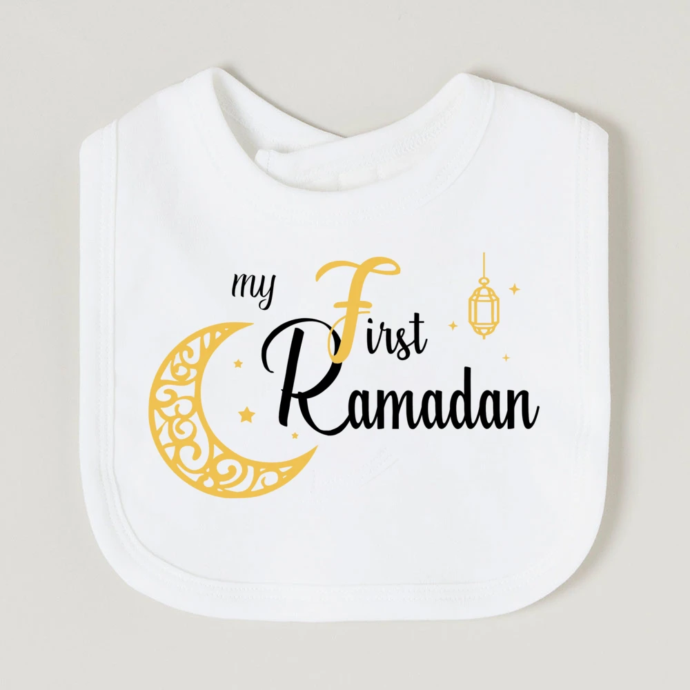 Babero de algodón suave para bebé - Primer Ramadán y Eid Mubarak - imagen 3