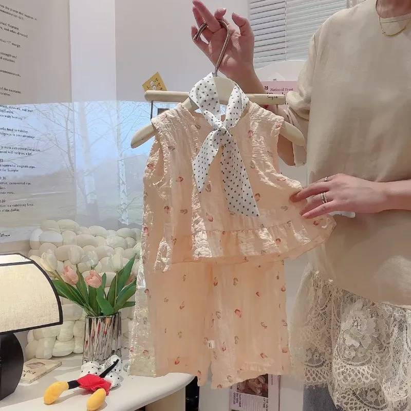 Vestido de princesa con chaleco para niña – Verano - imagen 2