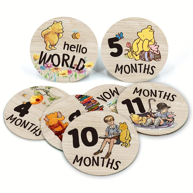 HELLO WORLD Capture Tarjetas de hitos primer año – Diseño oso - imagen 2