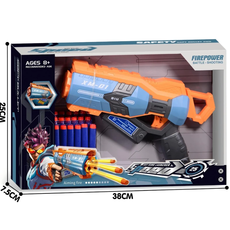 Pistola de dardos de espuma de mano para niños, exterior - imagen 3