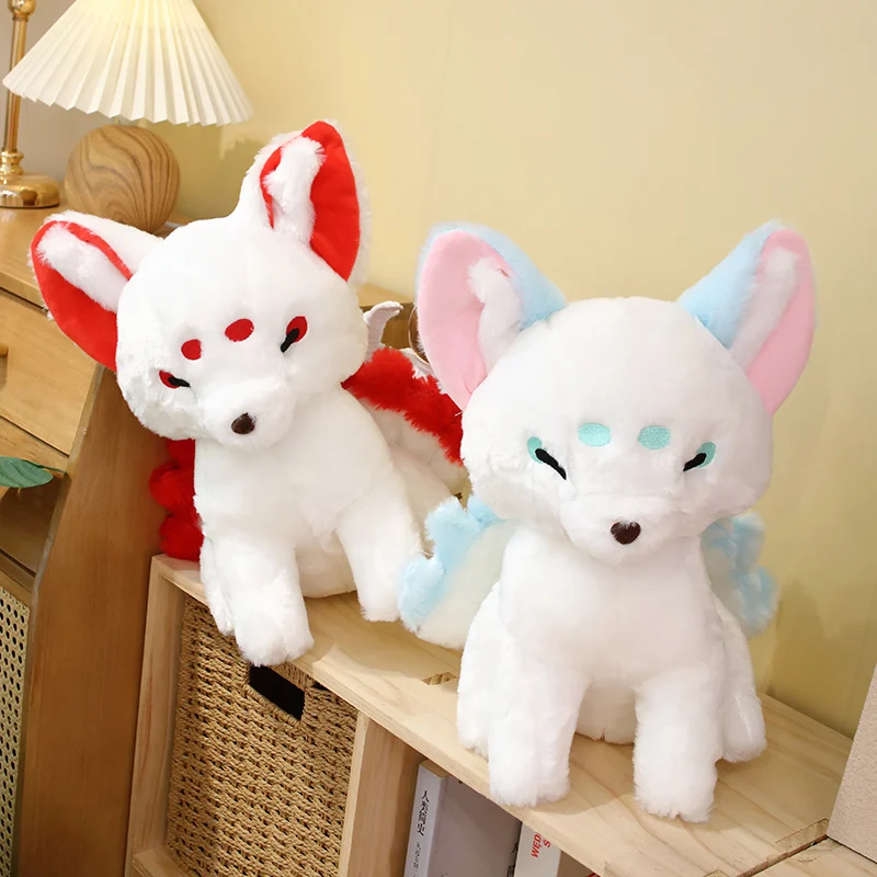 Peluche de zorro blanco esponjoso de alta calidad para regalar