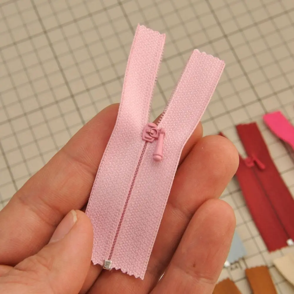 Cremallera invisible mini hecha a mano para costura y muñecas - imagen 2